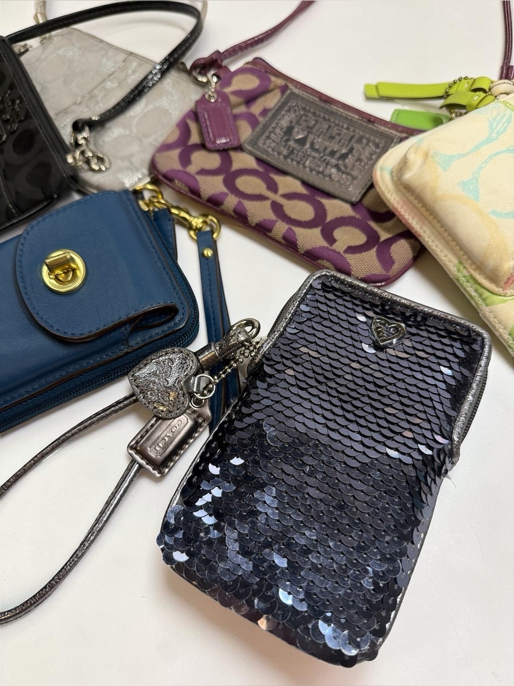 🌈 Vintage Coach Wristlets/Wallets Bundle Lot of 6